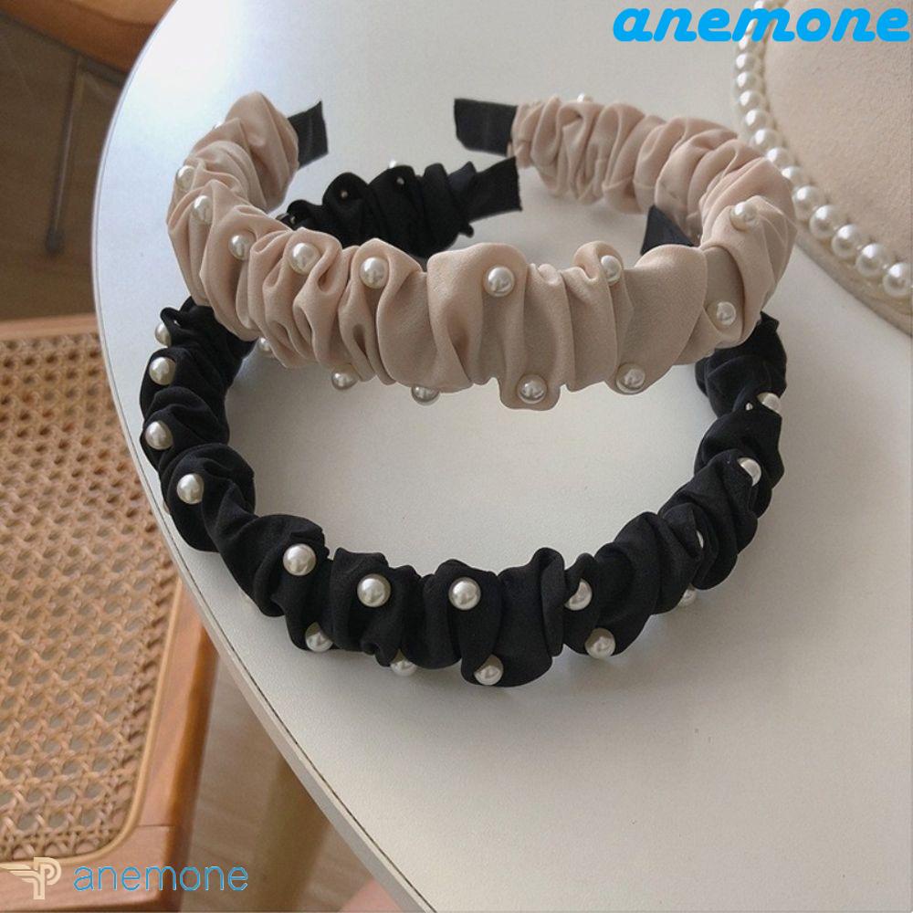 ANEMONE Băng Đô Cài Tóc Đính Ngọc Trai Thanh Lịch Cho Cô Dâu