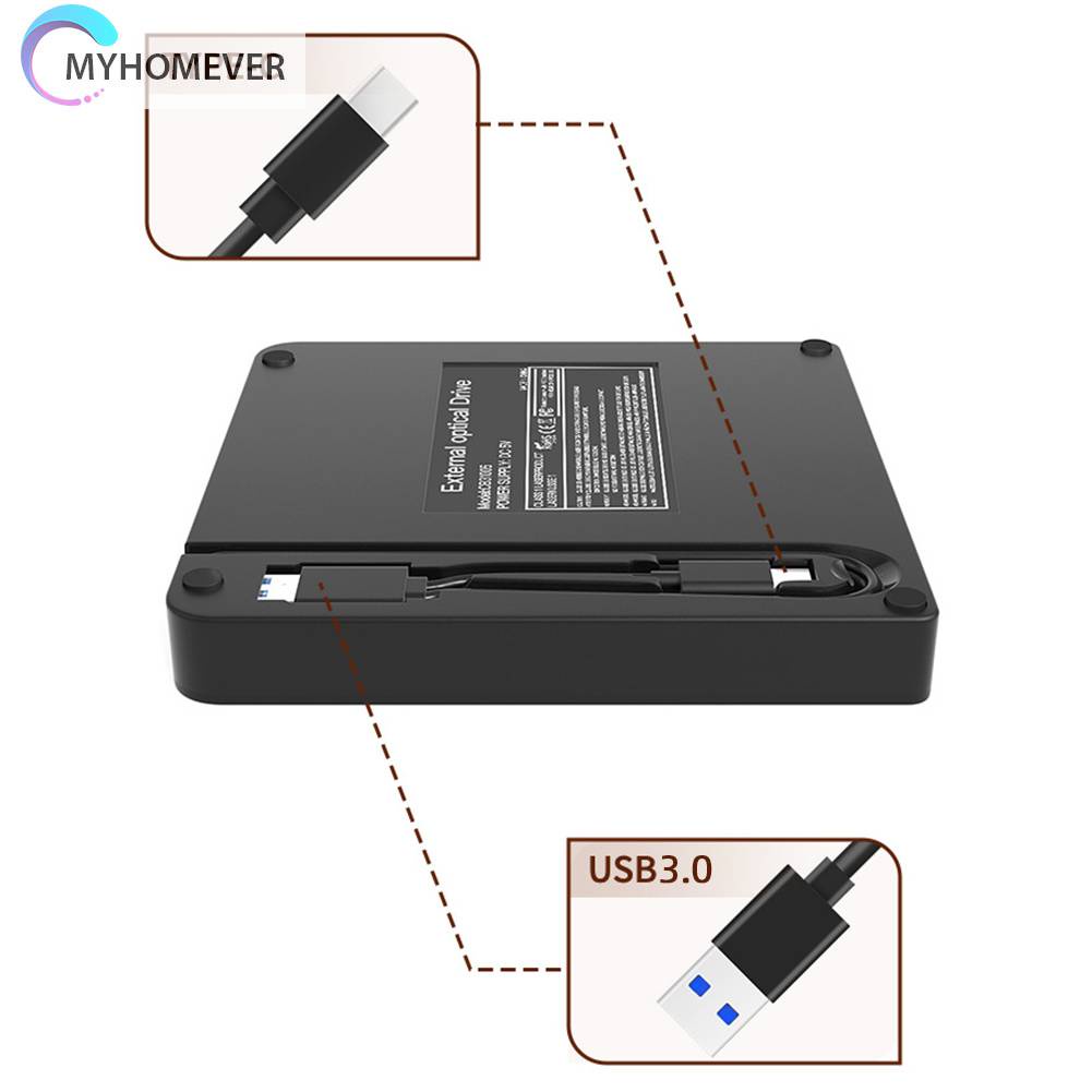 Ổ Đĩa USB 3.0 Và Type-C DVD RW CD Cho Laptop PC
