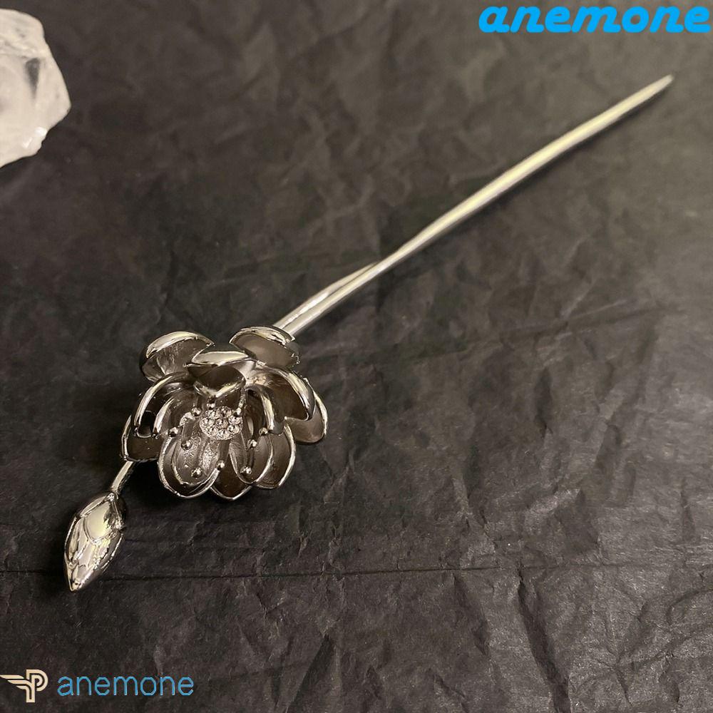 ANEMONE Trâm Cài Tóc Hình Hoa Sen Phong Cách Trung Hoa Cổ Điển Cho Nữ