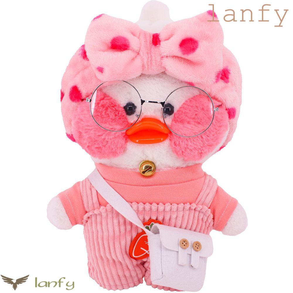 LANFY Áo Thun In Hình Vịt Con Màu Vàng Xinh Xắn Cho Búp Bê