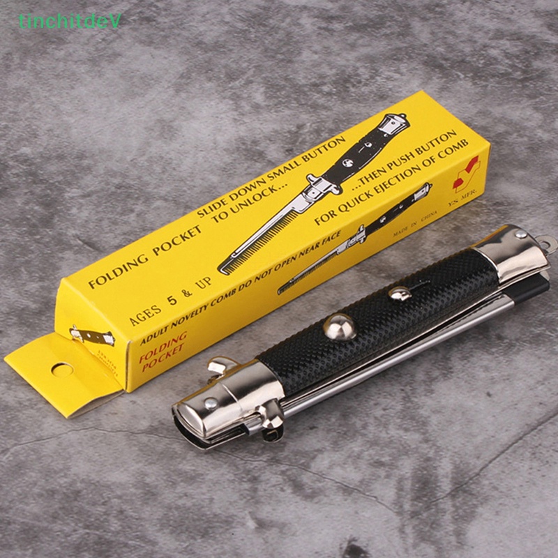 Lược Gấp Tự Động Chải Râu Bỏ Túi Tiện Dụng