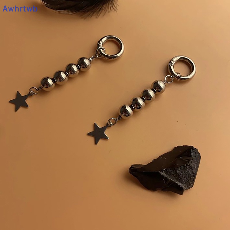 Móc Khóa Hình Ngôi Sao Năm Cánh Đính Hạt Tròn Thời Trang Mới