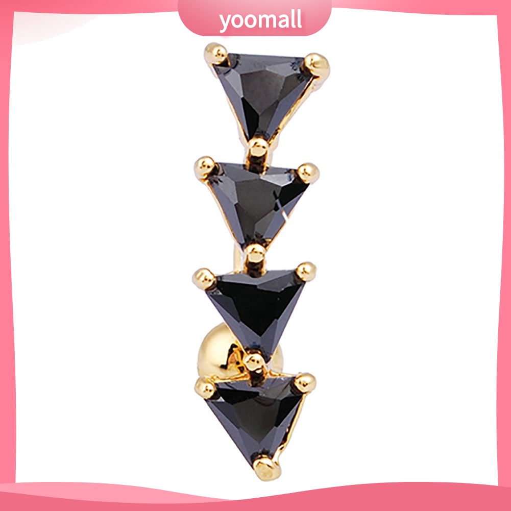Khuyên Rốn Hình Tam Giác Đính Đá Thời Trang