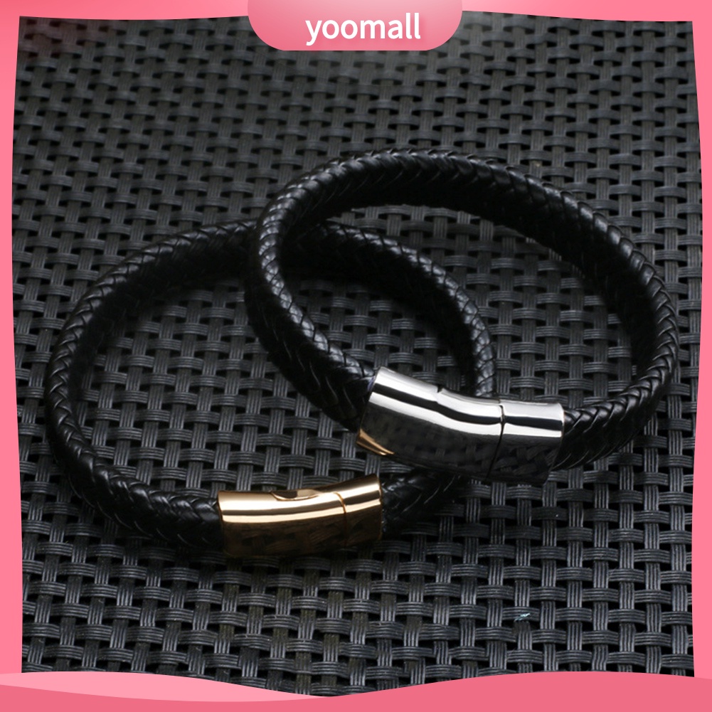 Vòng Đeo Tay Giả Da Kiểu Dáng Vintage Thời Trang Cho Nam