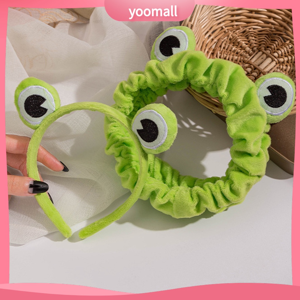 Băng Đô Cài Tóc Co Giãn Chống Trượt Hình Ếch Dễ Thương