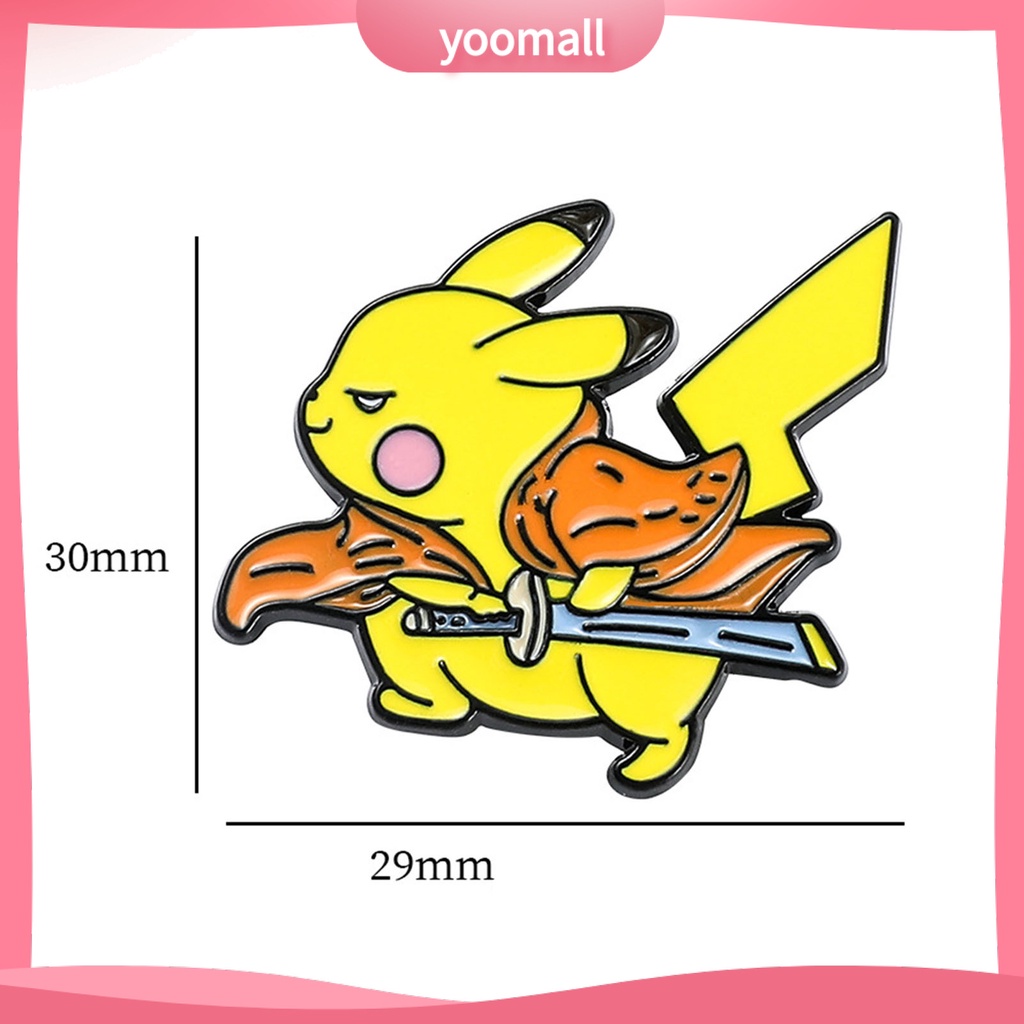 Ghim Cài Áo Mạ Điện Họa Tiết Hoạt Hình Anime Dùng Hóa Trang