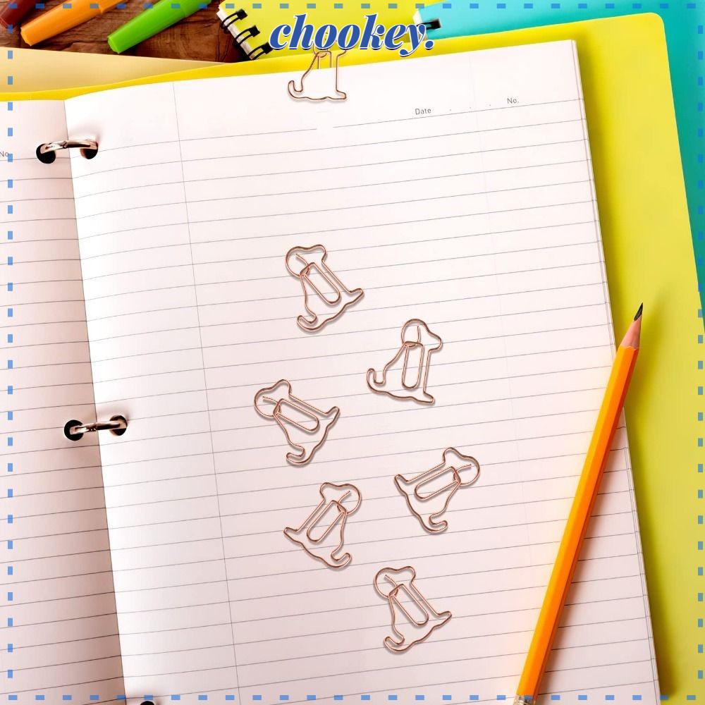 CHOOKEY Set 25 / 25 Kẹp Giấy Bằng Kim Loại Màu Vàng Hồng Dễ Thương Đa Ứng Dụng