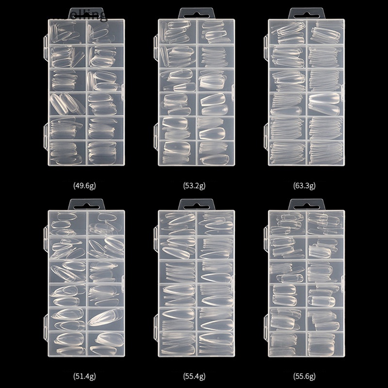 Set 120 Miếng Gel Poly Đắp Móng Hai Mặt Tiện Dụng