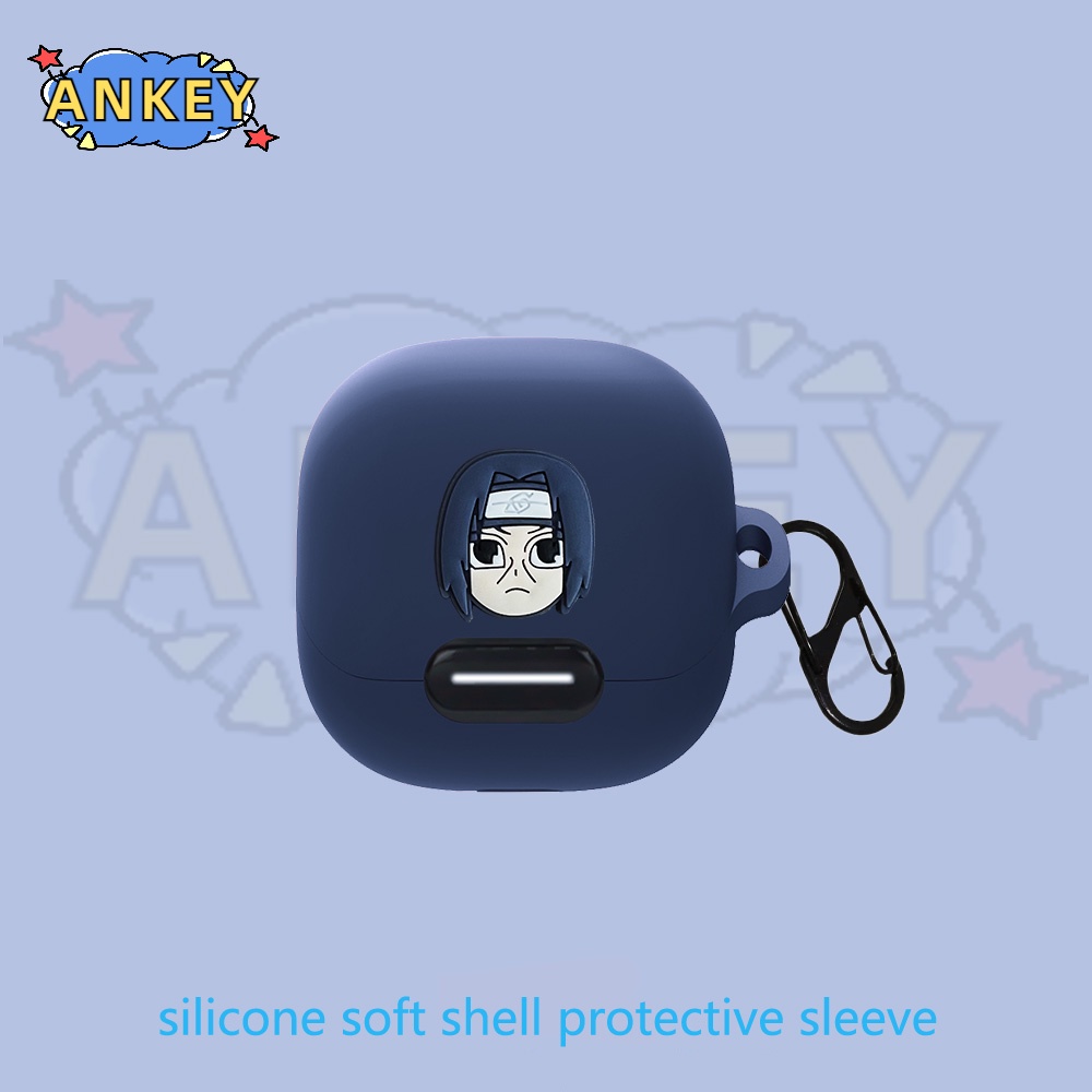 For Anker Liberty 4 NC VR P10 Case Earphone Silicone Case Cartoon Black Eye Earbuds Soft Protective Headphone Cover Headset Skin With Pendant