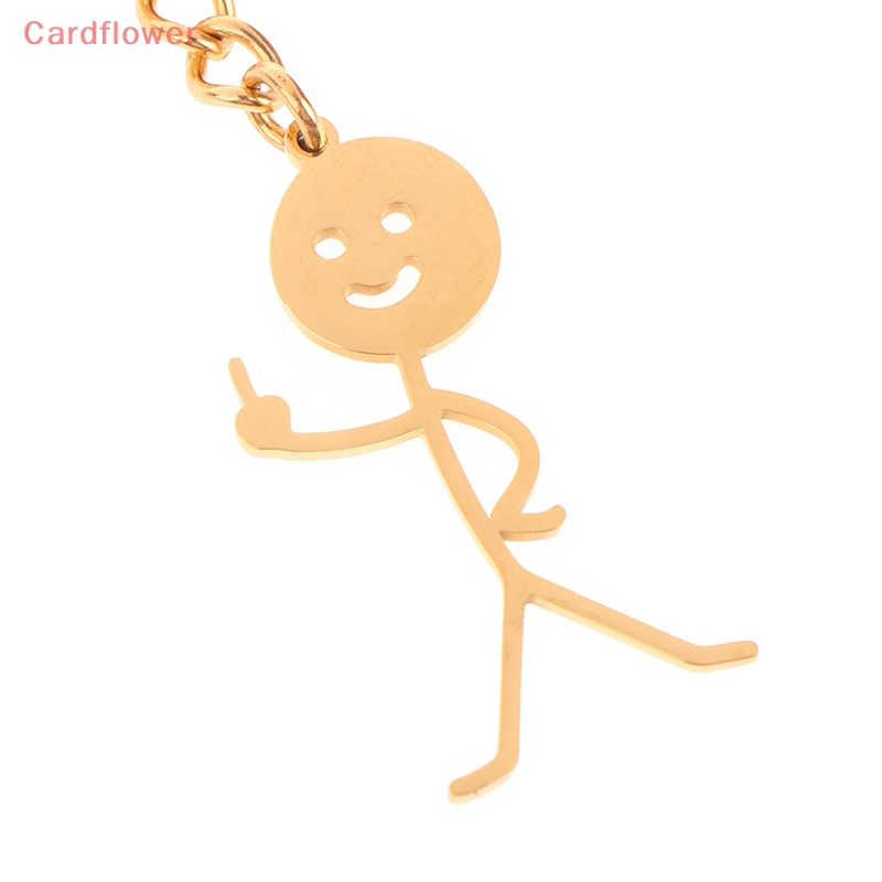 Móc Khóa Bằng Thép Không Gỉ Họa Tiết Graffiti Dễ Thương