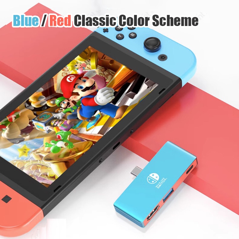 NINTENDO Đế Sạc 3 Trong 1 4K / 30Hz HDMI Cho Switch Oled NS