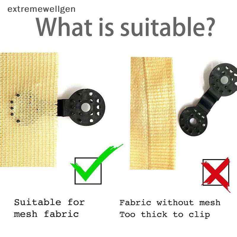 [Cực Tốt] Bộ 50 Kẹp Cố Định Lều Bạt Che Nắng Ngoài Trời Cho Nhà Kính LLF