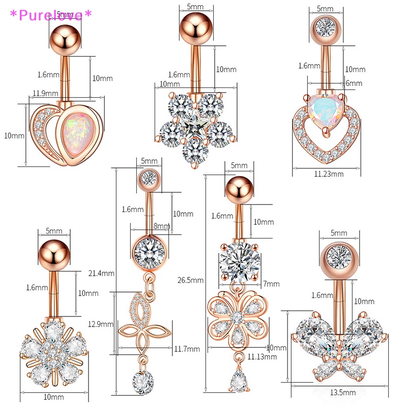 1 Khuyên Rốn Đính Đá Quyến Rũ Thời Trang Mới