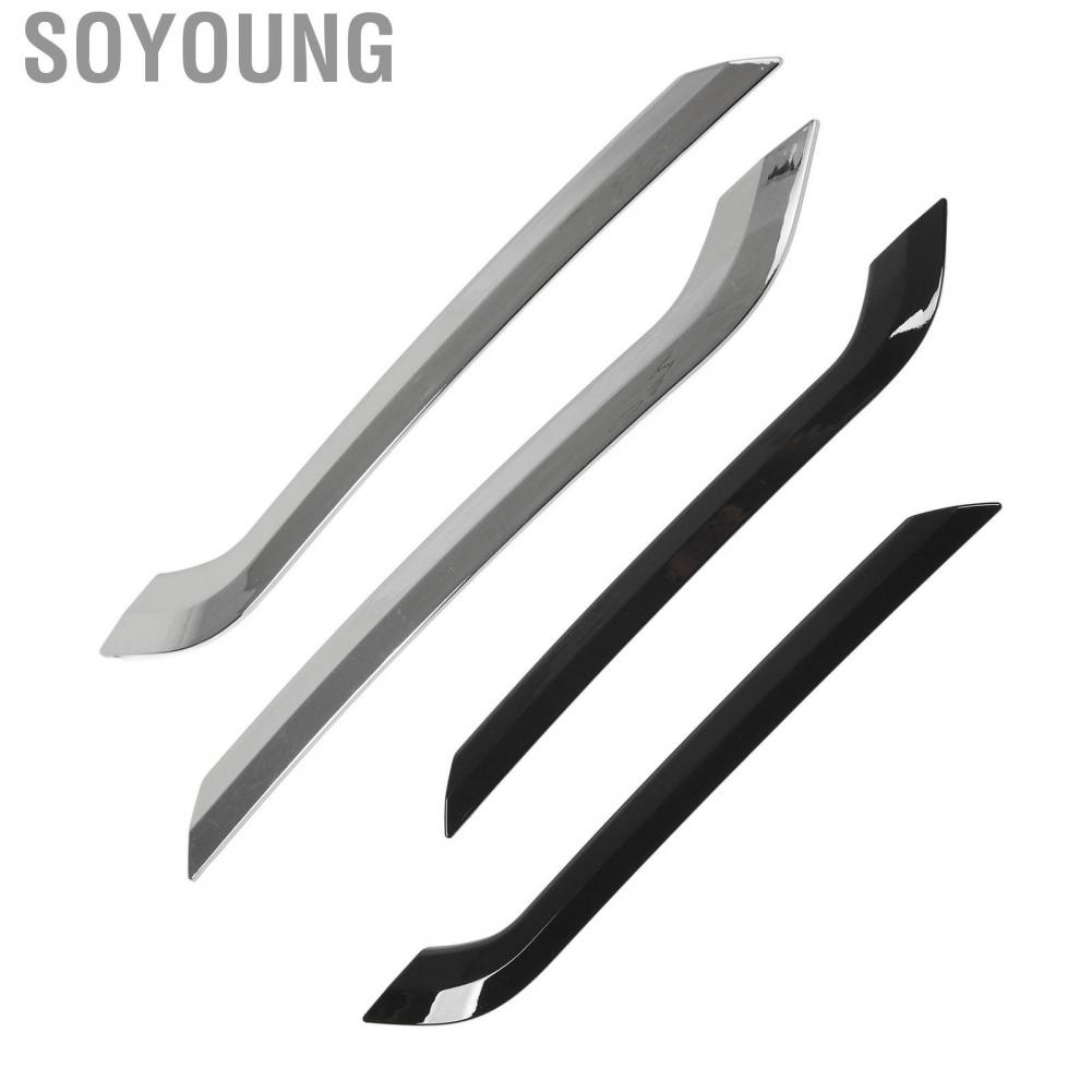 Soyoung Rear Fog Light Eyebrow Trim Cover  Decoration Lamp Stable and Firm Vogue Appearance for Model Y 2020-2023