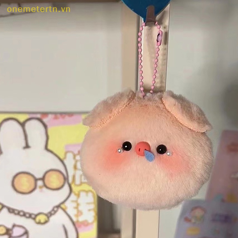 Móc Khóa Hình Heo Nhồi Bông Mềm Mại Đáng Yêu Cho Bé