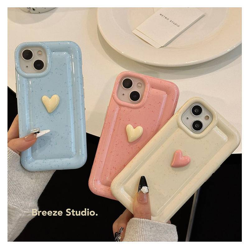 Ốp Điện Thoại Hình Trái Tim 3D Đáng Yêu Cho iPhone 14 11 pro max X Xr Xs max 7 8 Plus Se 2020 12 pro max 12 mini 13 pro max