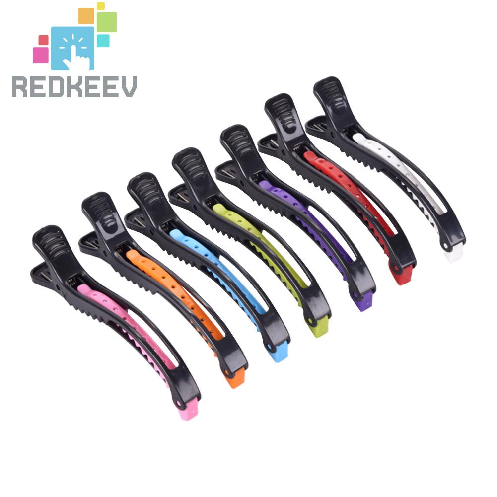 Set 6 Kẹp Nhựa Cố Định Tóc Hai Cổng Thiết Kế Nhỏ Gọn