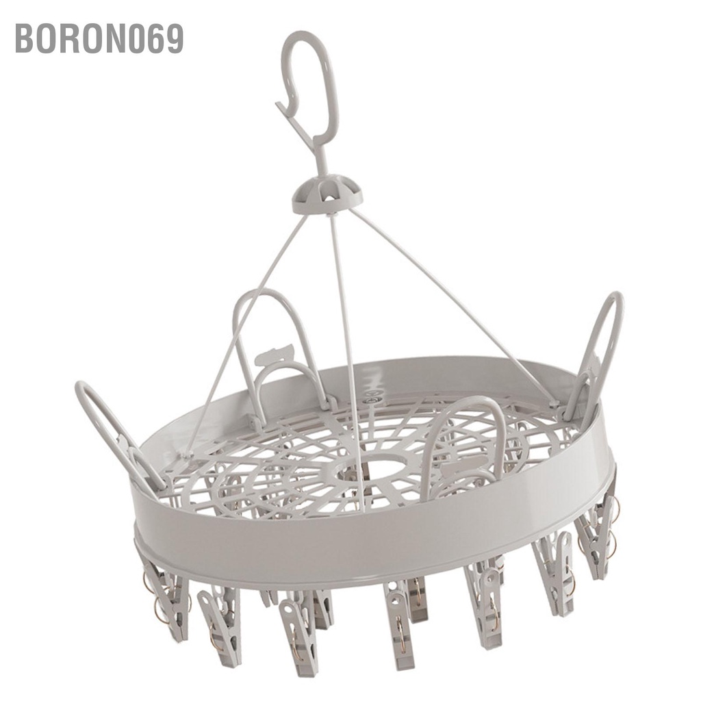 Boron069 Có Thể Gập Lại Kẹp Móc Treo Phơi Đa Năng Tất Khăn Quần Lót Áo Trẻ Em