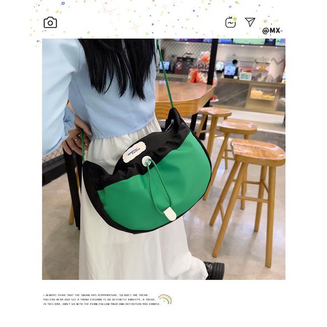 Túi Đeo Chéo Chất Liệu Nylon Kích Thước 43X24CM