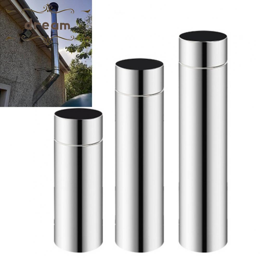 【DREAMLIFE】Stove Pipe 2.3in 20-40cm 20/30/40cm Chimney Flue Liner Stainless Steel