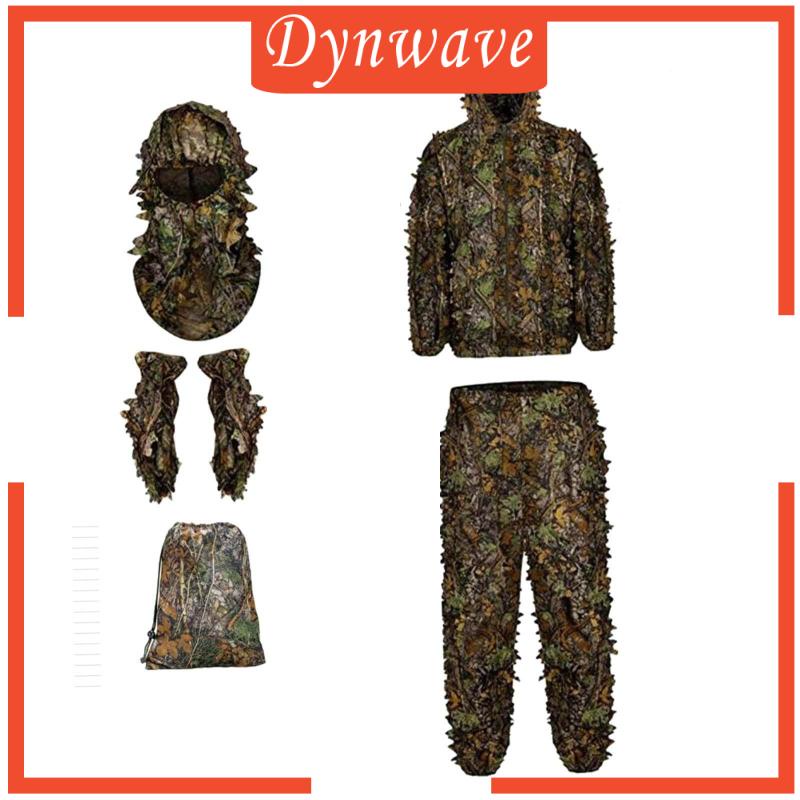 Bộ Trang Phục Gồm Găng Tay Có Mũ Trùm Và Quần Dài Trọng Lượng Nhẹ In Họa Tiết Lá 3D Phù Hợp Cho Dịp Halloween