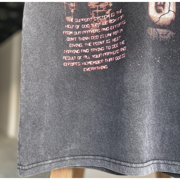 Áo Thun Cotton Tay Ngắn Dáng Rộng In Chữ God 'S Compassion Phong Cách Cổ Điển Đường Phố Thời Trang Mùa Hè Cho Nam