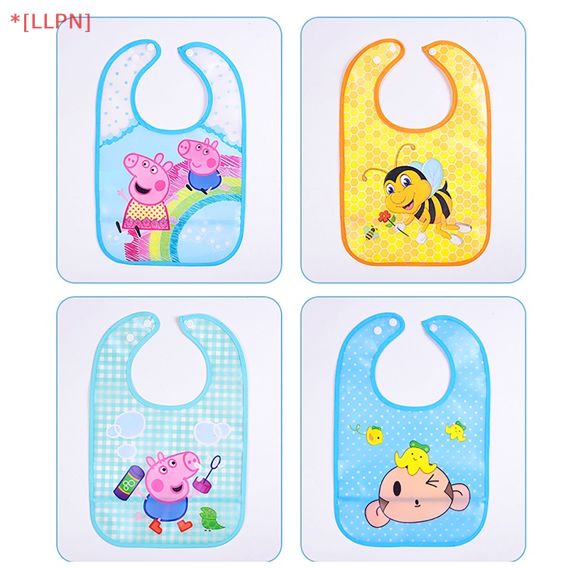 Yếm Ăn Chống Thấm Nước In Họa Tiết Hoạt Hình Tiện Dụng Cho Bé
