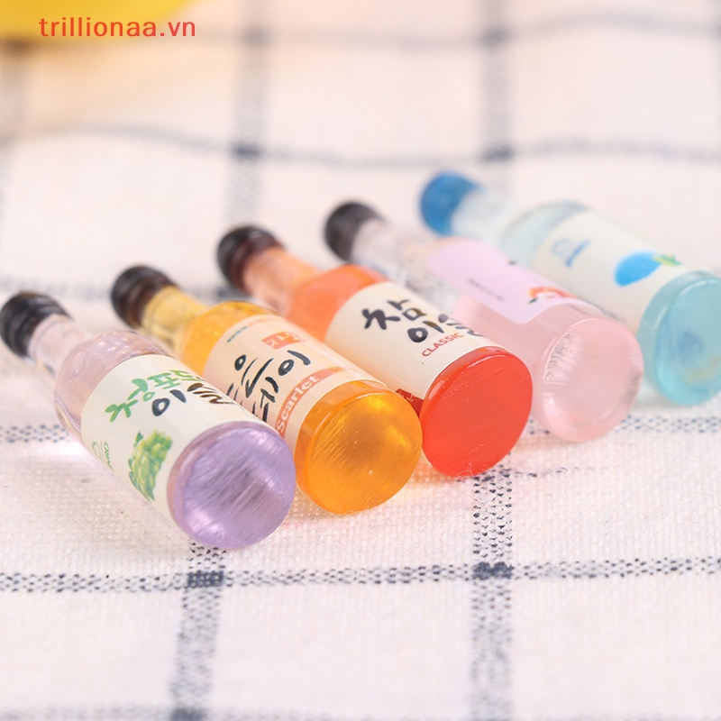 Set 10 Chai Rượu Mini Tỉ Lệ 1 / 12 Dùng Để Trang Trí Nhà Búp Bê