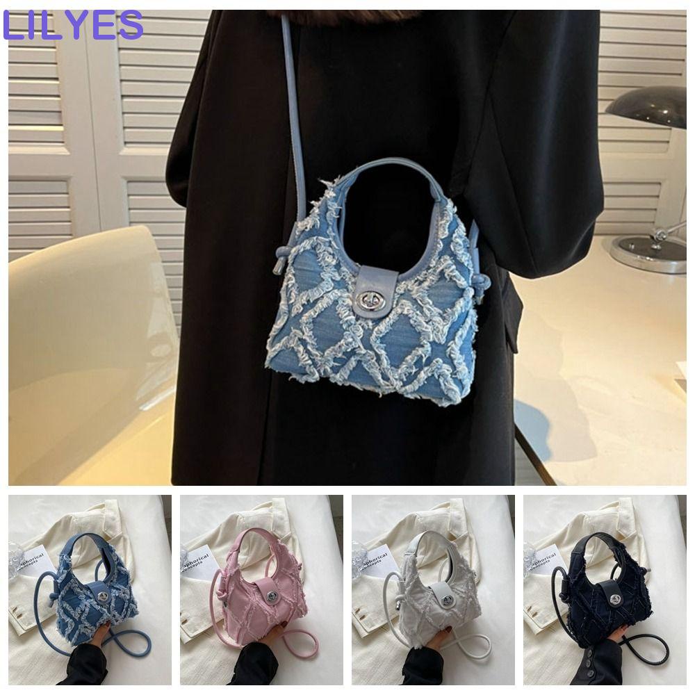 Túi Xách Canvas Họa Tiết Kẻ Sọc Đơn Giản Thời Trang Cho Nữ