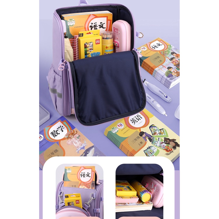 Ba Lô Đi Học Siêu Nhẹ Sức Chứa Lớn Mẫu Mới 2023 Cho Bé Trai Và Bé Gái Lớp 1-6