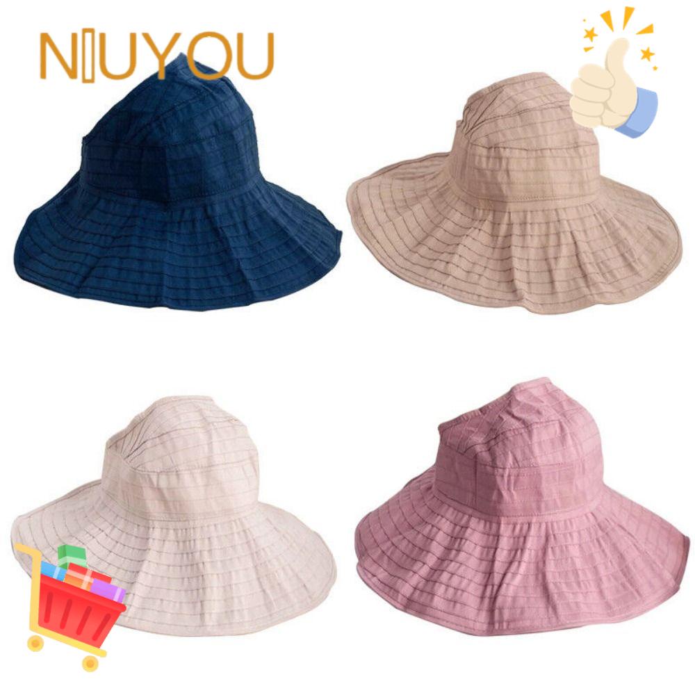 Mũ Rộng Vành Hở Chóp Chống Tia UV Có Thể Gấp Gọn Tiện Dụng
