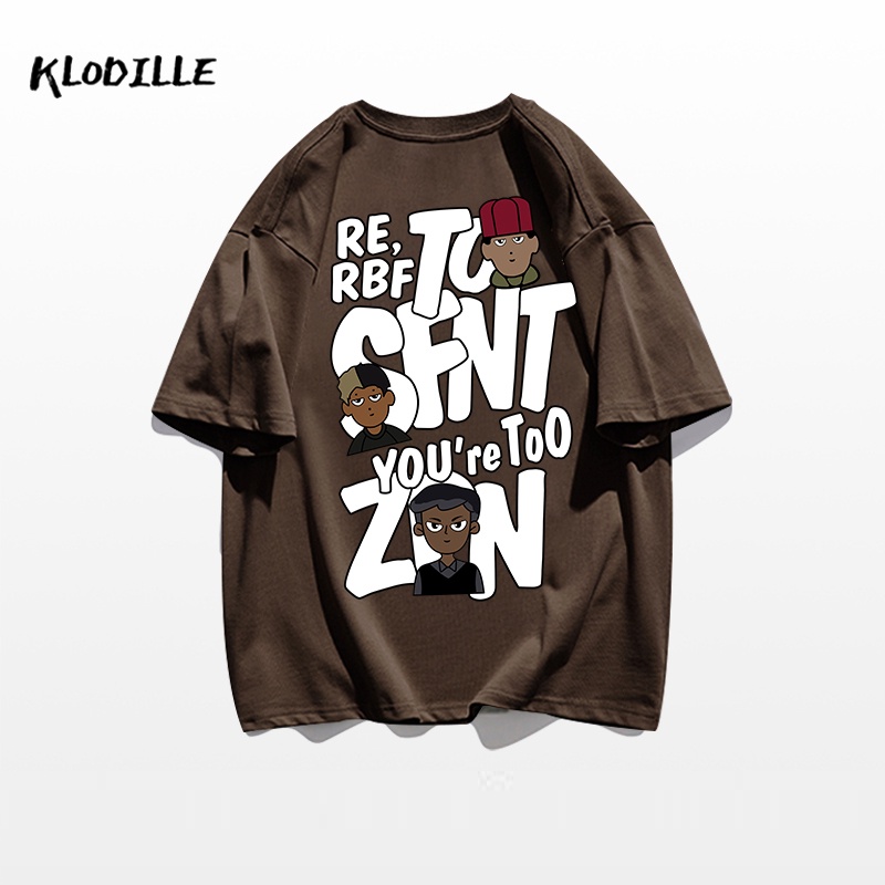 Áo Thun 100% Cotton Tay Ngắn Dáng Rộng In Họa Tiết Thời Trang Cho Nam Và Nữ 2023