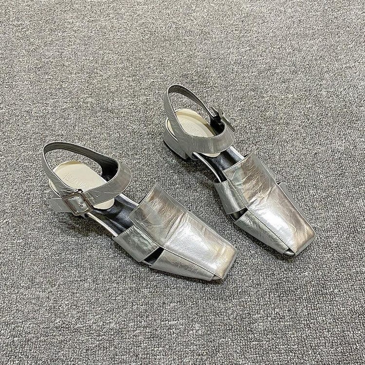 Giày Đế Thấp 3cm Xinh Xắn Theo Phong Cách Retro Dành Cho Nữ