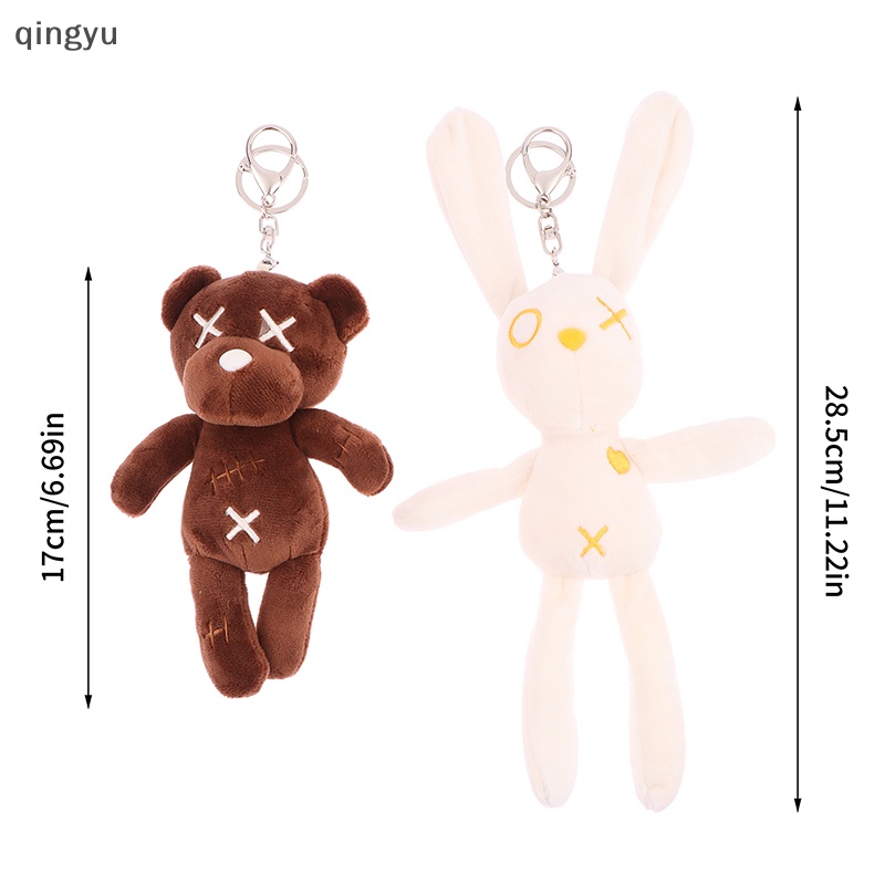 Móc Khóa Thỏ Nhồi Bông Hoạt Hình Đáng Yêu Dành Cho Bé Gái