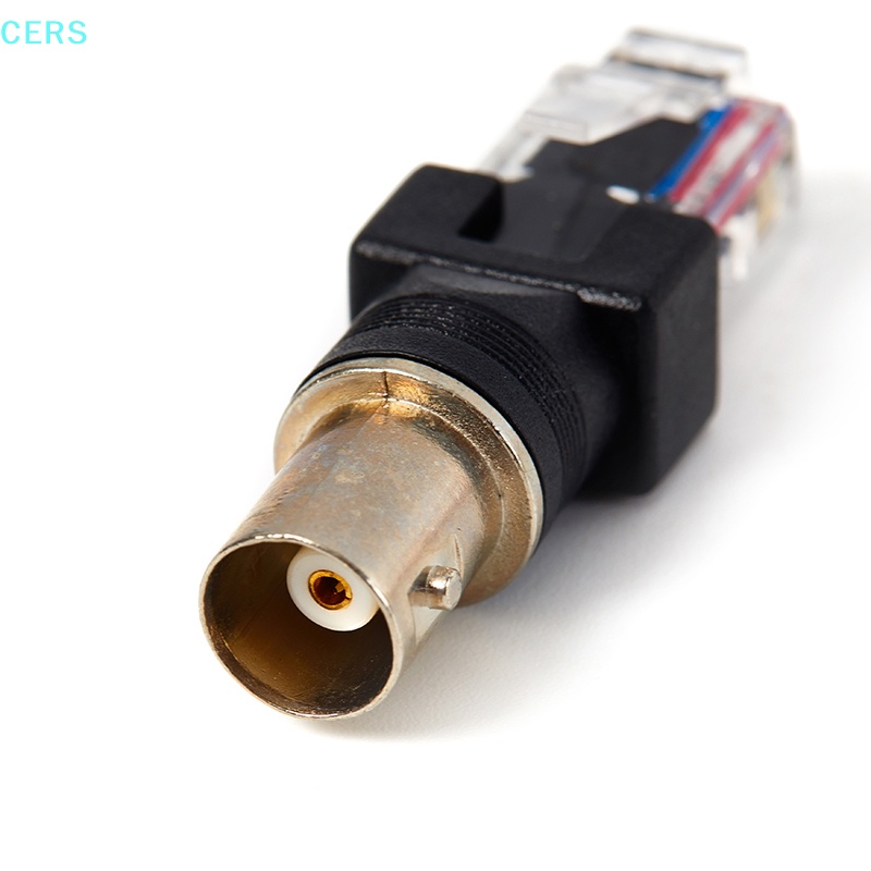 1 Đầu Nối BNC Cái Sang RJ45 Đực Màu Đen
