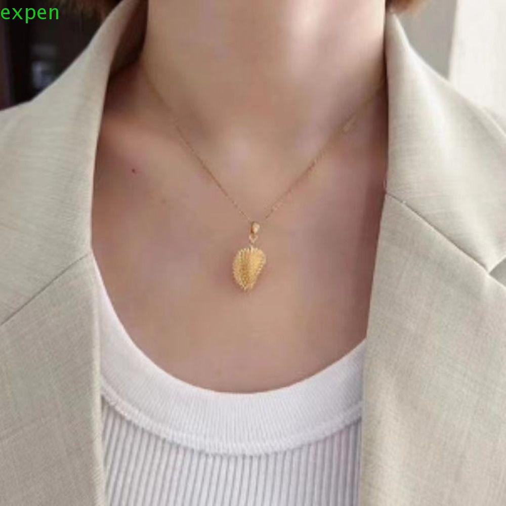 Vòng cổ Mặt Hình Trái Sầu Riêng Bằng Hợp Kim Phong Cách Hàn Quốc