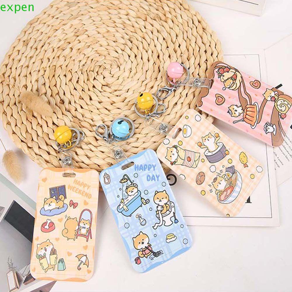 EXPEN Ví Đựng Thẻ Ngân Hàng / Danh Thiếp Bằng Nhựa Kèm Dây Đeo Xinh Xắn Cho Bé Giá Đỡ