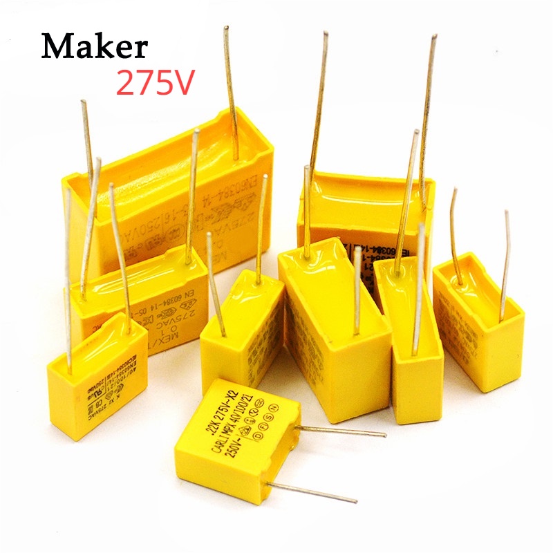 Set 20 Tụ Điện 24Values X2 10mm 275V 275V 0.022UF 0.047UF 0.1UF 0.15UF 0.22UF 0.33UF 0.47UF 0.68UF 1