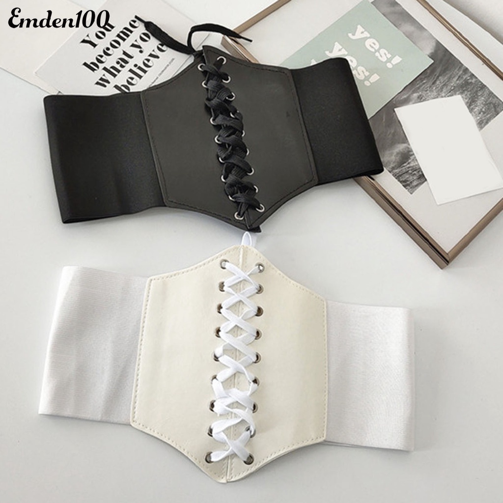 Thắt Lưng Giả Da Bản Rộng Co Dãn Định Hình Cơ Thể