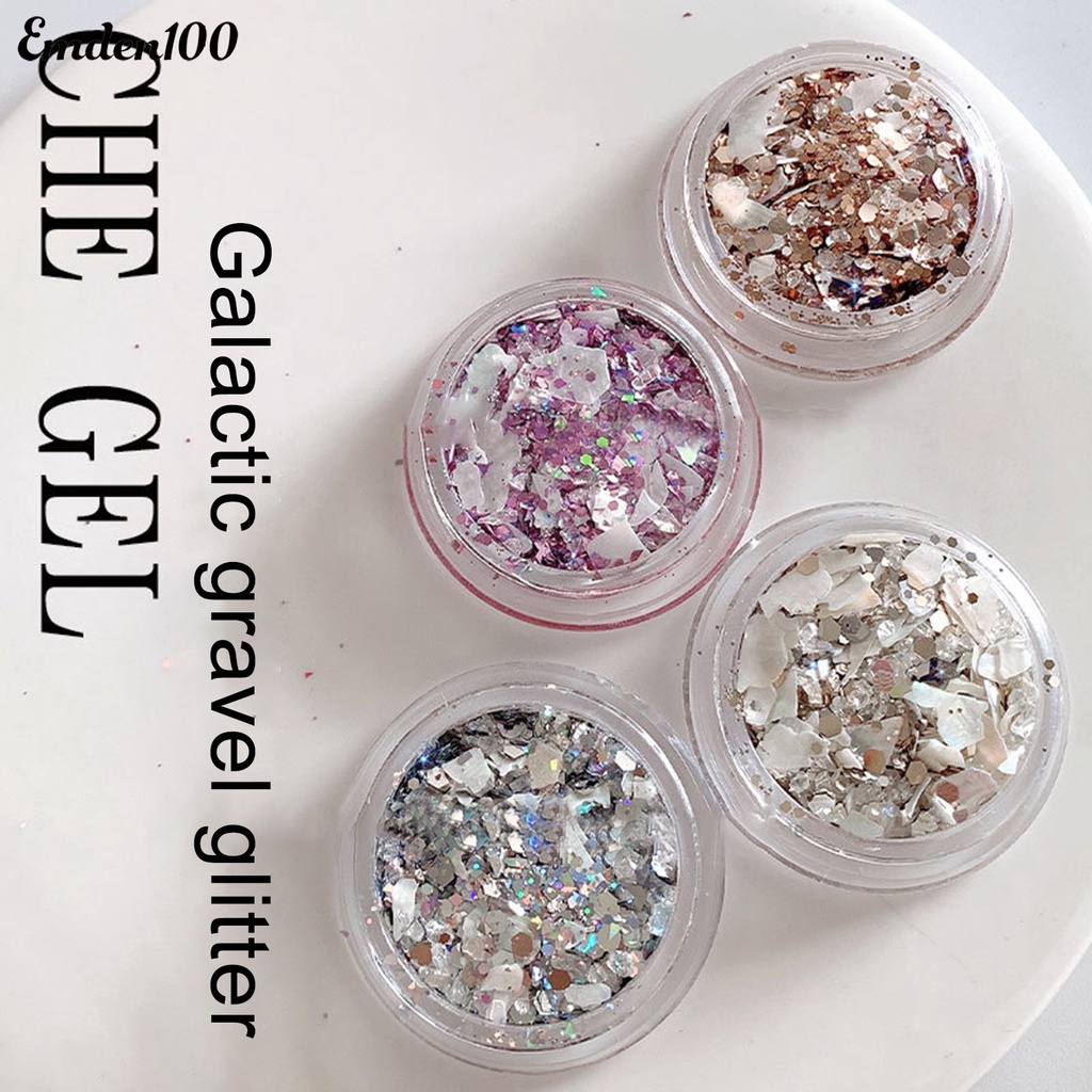 1 Hộp Phụ Kiện Trang Trí Móng Tay Hình Vỏ Sò Lấp Lánh