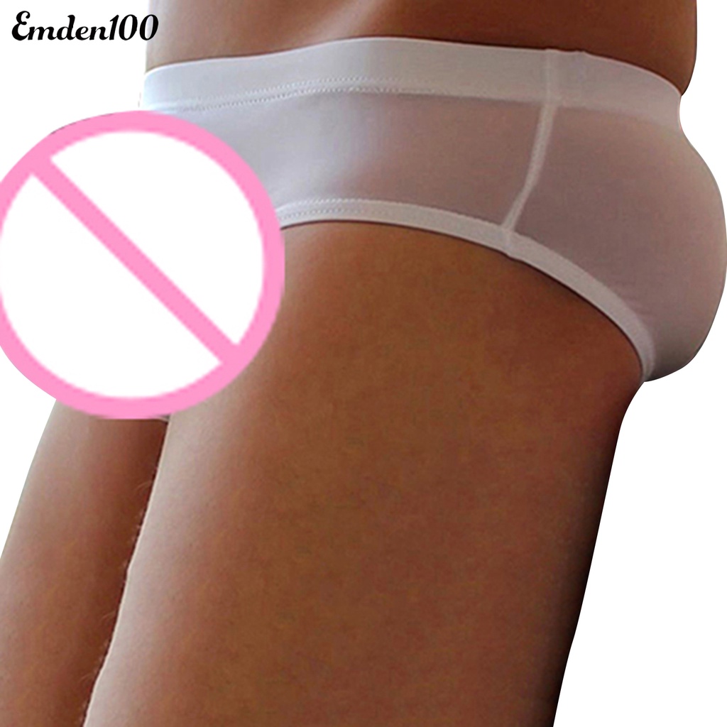 Quần Lót Nam Mềm Mại Màu Trơn Gợi Cảm