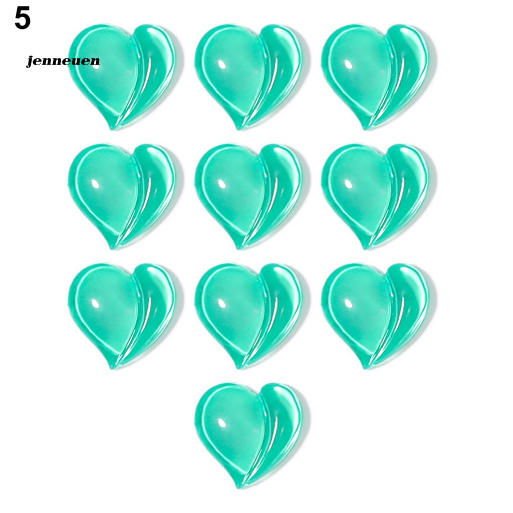 Set 10 Phụ Kiện Trang Trí Móng Tay DIY Hình Trái Tim Xinh Xắn