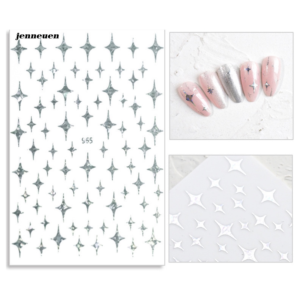 Bộ 7 Miếng Dán Móng Tay 3D Siêu Mỏng Chất Lượng Cao Cho Nữ