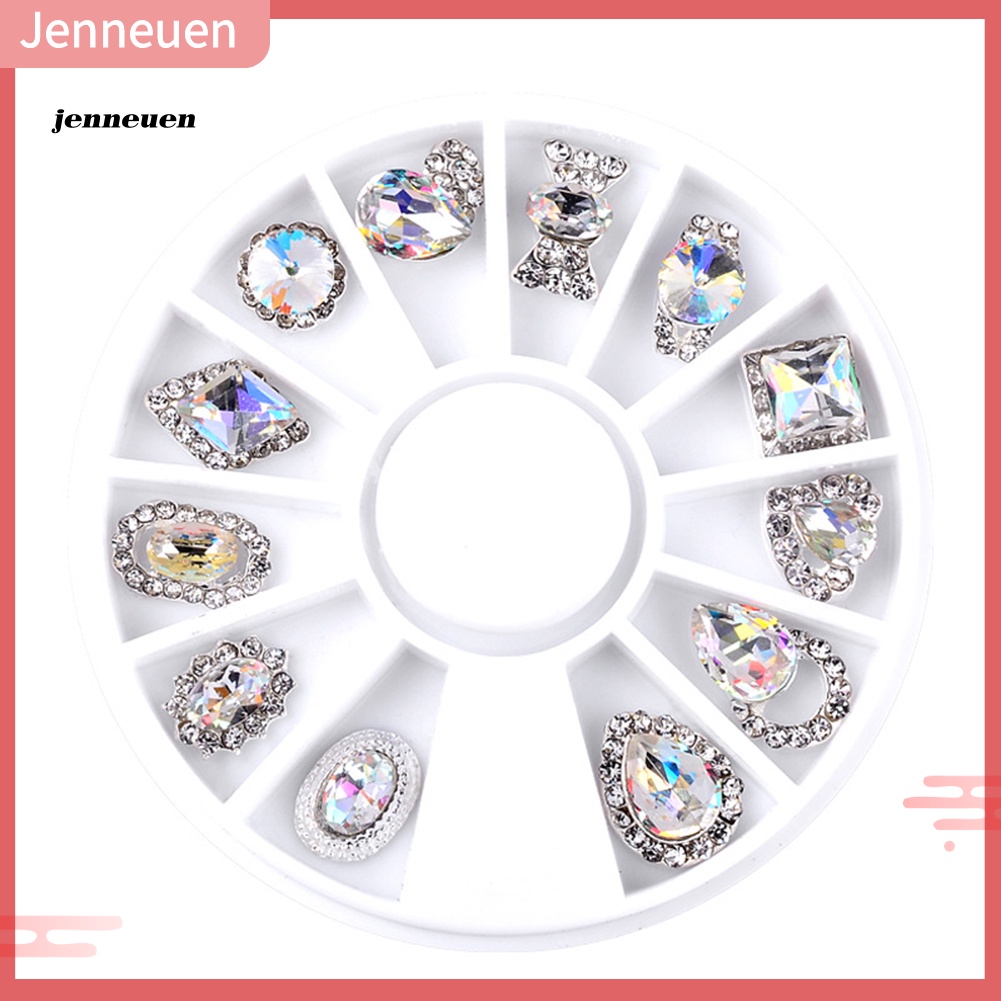 1 Hộp Đá 3D Lấp Lánh Tự Trang Trí Móng Tay