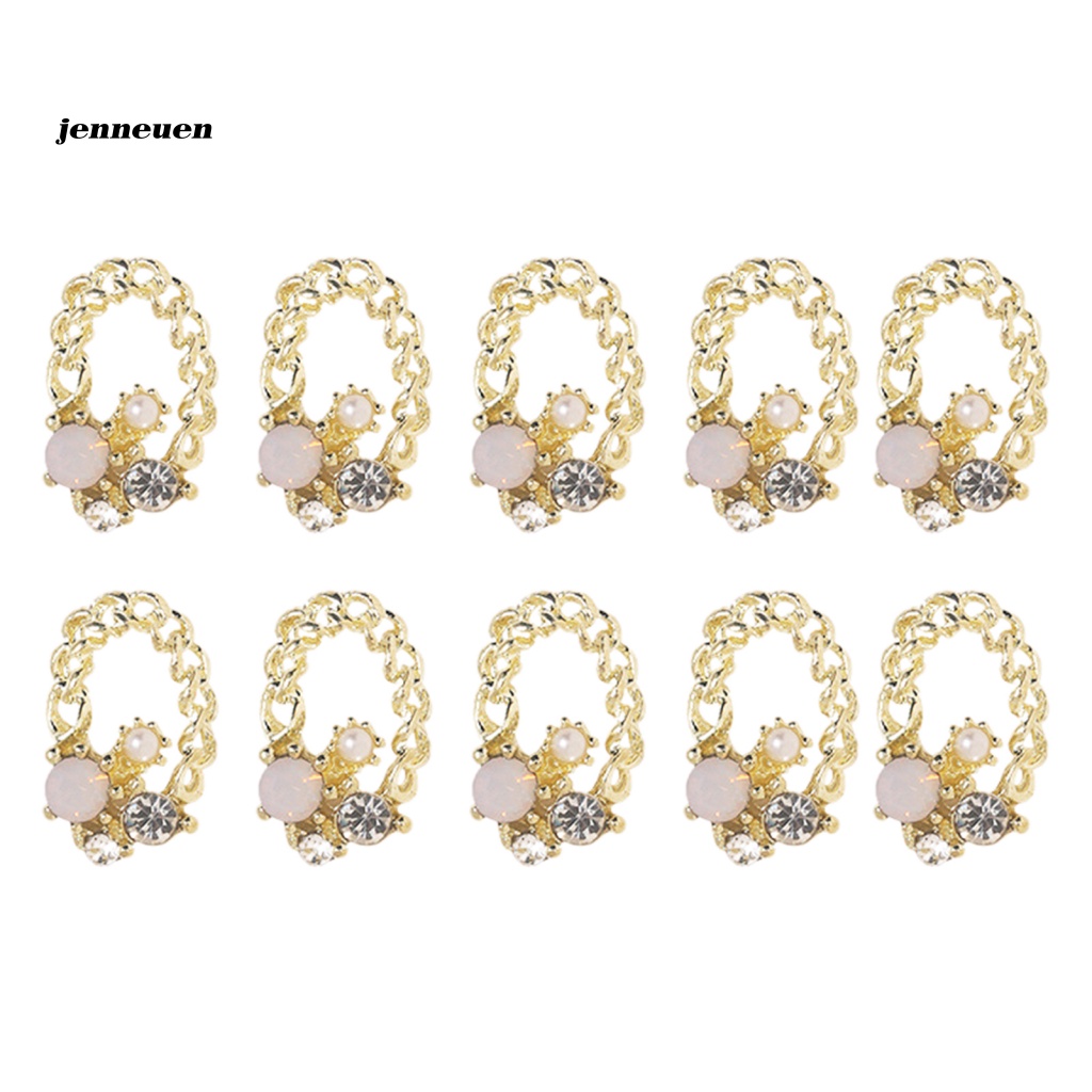 Set 10 Phụ Kiện Đá Đính Trang Trí Móng Tay Nghệ Thuật Lâu Trôi