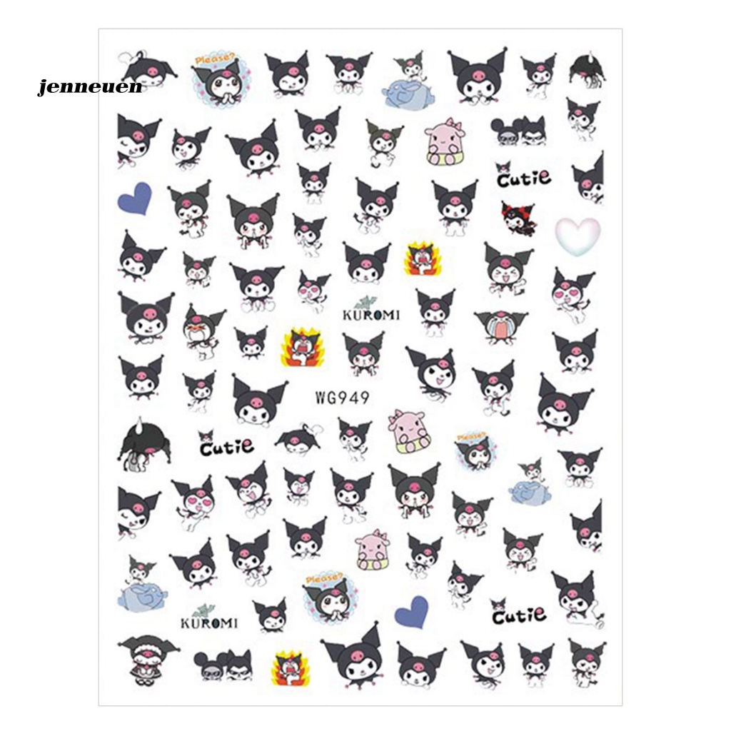 Giấy Dán Trang Trí Móng Tay Họa Tiết Anime Độc Đáo