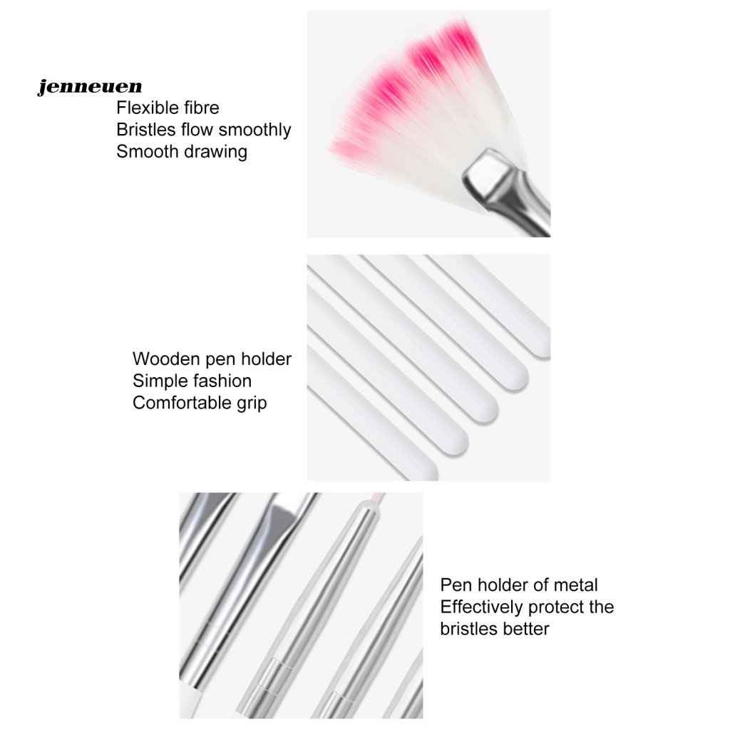 Set 7 Bút Vẽ Móng Nghệ Thuật Với Lông Cọ Mềm Mại Dành Cho Nữ