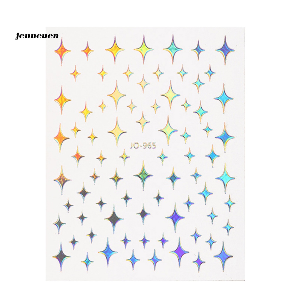 Miếng Dán Trang Trí Móng Tay Lấp Lánh Nhiều Màu Sắc