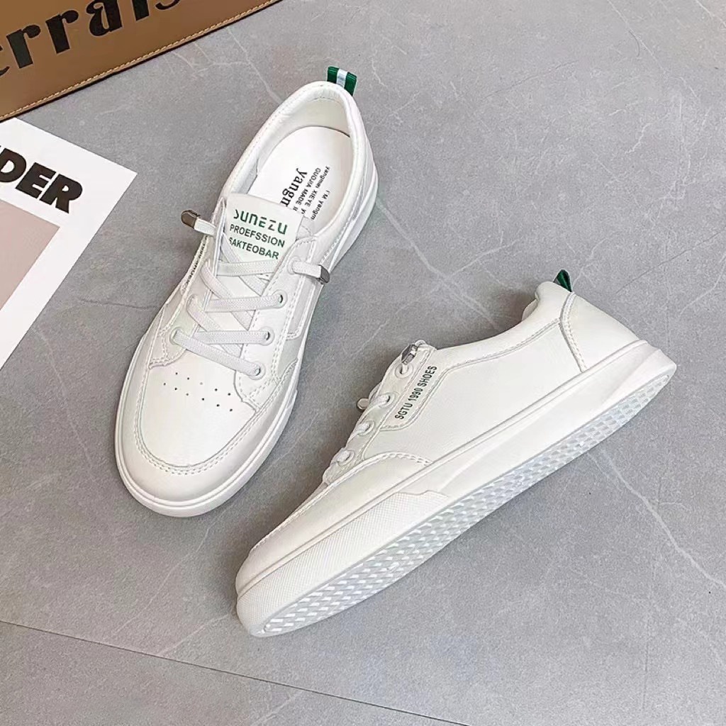 Giày Thể Thao Đế Bằng Phối Lưới Thoáng Khí Thời Trang Mùa Thu Phong Cách Hàn Quốc Mới Cho Nữ