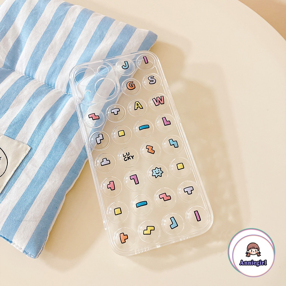 Ốp Điện Thoại Mềm Trong Suốt Chống Sốc In Chữ 3D Dễ Thương Cho IPhone 11 12 13 14 Pro Max X XR XS 7 8 Plus